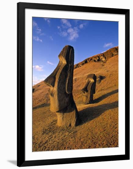 Moai Quarry, Easter Island, Chile-Walter Bibikow-Framed Photographic Print