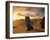 Moai Quarry, Easter Island, Chile-Walter Bibikow-Framed Premium Photographic Print