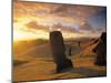 Moai Quarry, Easter Island, Chile-Walter Bibikow-Mounted Photographic Print