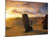 Moai Quarry, Easter Island, Chile-Walter Bibikow-Mounted Photographic Print