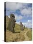 Moai Quarry, Rano Raraku Volcano, Unesco World Heritage Site, Easter Island (Rapa Nui), Chile-Michael Snell-Stretched Canvas