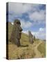 Moai Quarry, Rano Raraku Volcano, Unesco World Heritage Site, Easter Island (Rapa Nui), Chile-Michael Snell-Stretched Canvas
