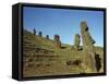 Moai Rano Raraku, Easter Island, Chile-null-Framed Stretched Canvas