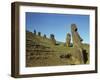 Moai Rano Raraku, Easter Island, Chile-null-Framed Premium Photographic Print