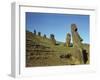 Moai Rano Raraku, Easter Island, Chile-null-Framed Premium Photographic Print