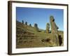 Moai Rano Raraku, Easter Island, Chile-null-Framed Photographic Print