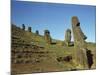 Moai Rano Raraku, Easter Island, Chile-null-Mounted Photographic Print