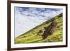 Moai Sculptures in Various Stages of Completion at Rano Raraku-Michael Nolan-Framed Photographic Print