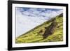 Moai Sculptures in Various Stages of Completion at Rano Raraku-Michael Nolan-Framed Photographic Print