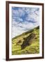 Moai Sculptures in Various Stages of Completion at Rano Raraku-Michael Nolan-Framed Photographic Print