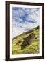 Moai Sculptures in Various Stages of Completion at Rano Raraku-Michael Nolan-Framed Premium Photographic Print