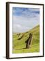 Moai Sculptures in Various Stages of Completion at Rano Raraku-Michael Nolan-Framed Photographic Print