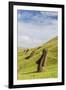 Moai Sculptures in Various Stages of Completion at Rano Raraku-Michael Nolan-Framed Photographic Print