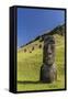 Moai Sculptures in Various Stages of Completion at Rano Raraku-Michael Nolan-Framed Stretched Canvas