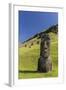 Moai Sculptures in Various Stages of Completion at Rano Raraku-Michael Nolan-Framed Photographic Print