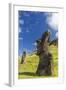 Moai Sculptures in Various Stages of Completion at Rano Raraku-Michael Nolan-Framed Photographic Print