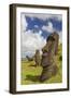 Moai Sculptures in Various Stages of Completion at Rano Raraku-Michael Nolan-Framed Photographic Print