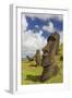 Moai Sculptures in Various Stages of Completion at Rano Raraku-Michael Nolan-Framed Photographic Print