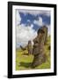 Moai Sculptures in Various Stages of Completion at Rano Raraku-Michael Nolan-Framed Photographic Print