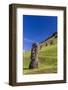 Moai Sculptures in Various Stages of Completion at Rano Raraku-Michael Nolan-Framed Photographic Print