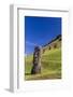 Moai Sculptures in Various Stages of Completion at Rano Raraku-Michael Nolan-Framed Photographic Print