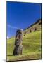 Moai Sculptures in Various Stages of Completion at Rano Raraku-Michael Nolan-Mounted Photographic Print