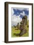 Moai Sculptures in Various Stages of Completion at Rano Raraku-Michael Nolan-Framed Photographic Print