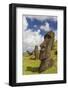 Moai Sculptures in Various Stages of Completion at Rano Raraku-Michael Nolan-Framed Photographic Print