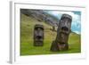 Moai Standing in Easter Island , Chile - South America-ESB Professional-Framed Photographic Print