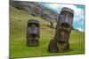 Moai Standing in Easter Island , Chile - South America-ESB Professional-Mounted Photographic Print