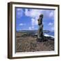 Moai Statue, Ahu Akapu, Easter Island, UNESCO World Heritage Site, Chile, South America-Geoff Renner-Framed Photographic Print