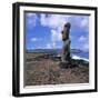 Moai Statue, Ahu Akapu, Easter Island, UNESCO World Heritage Site, Chile, South America-Geoff Renner-Framed Photographic Print