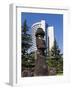 Moai Statue in Central Santiago, Chile, South America-Gavin Hellier-Framed Photographic Print