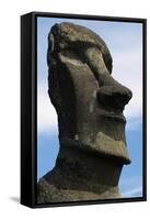 Moai-null-Framed Stretched Canvas