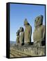 Moai-null-Framed Stretched Canvas