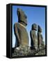 Moai-null-Framed Stretched Canvas