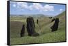 Moai-null-Framed Stretched Canvas