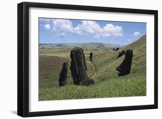 Moai-null-Framed Giclee Print