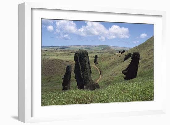 Moai-null-Framed Giclee Print