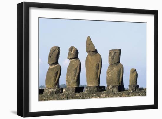 Moai-null-Framed Giclee Print