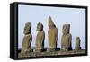 Moai-null-Framed Stretched Canvas