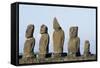 Moai-null-Framed Stretched Canvas