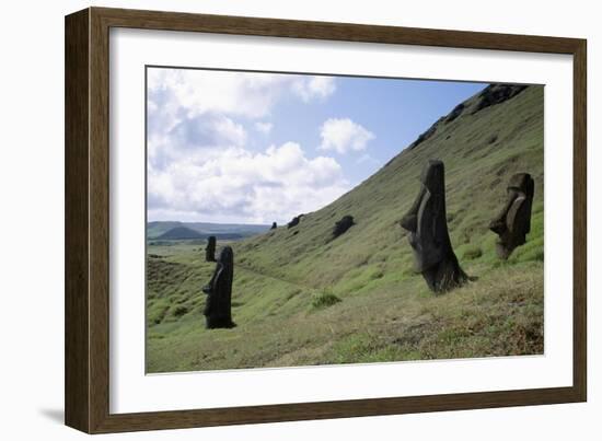 Moai-null-Framed Giclee Print