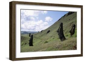 Moai-null-Framed Giclee Print