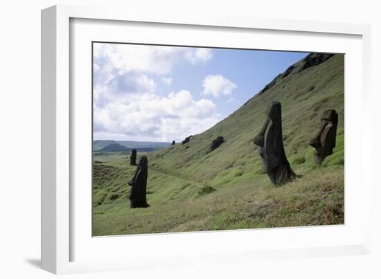 Moai-null-Framed Giclee Print