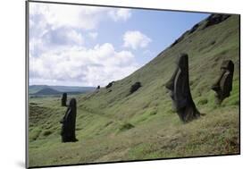 Moai-null-Mounted Giclee Print