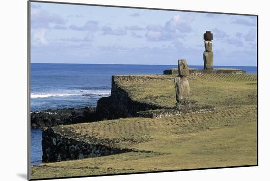 Moai-null-Mounted Giclee Print