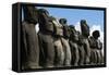 Moai-null-Framed Stretched Canvas