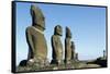 Moai-null-Framed Stretched Canvas