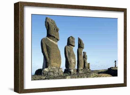 Moai-null-Framed Giclee Print